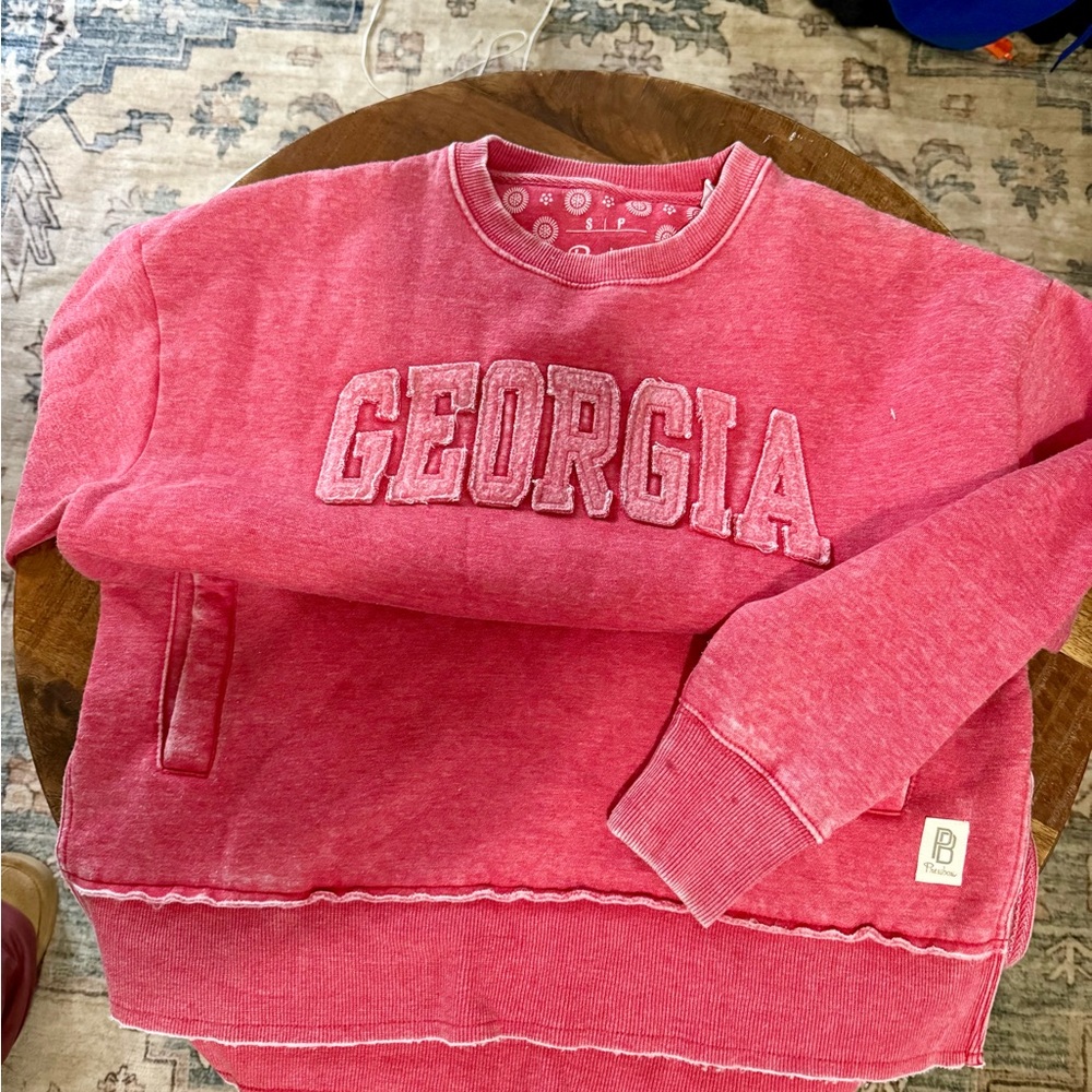Pressbox Georgia Women's Pink Crew Neck Sweater size SMALL